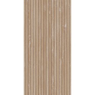 PLACA DE PORTELAN ECHO LAMELLA BEIGE STR 119.8x59.8cm